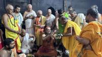 H.H. Shrimat Sadyojat Shankarashram  Swamiji's  visit to  Shri Mahabaleshwar Temple - Gokarna (21st June 2023)